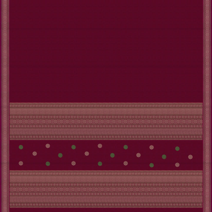 Handwoven Pink Kanjivaram Cotton Saree - 2727T013321DSC