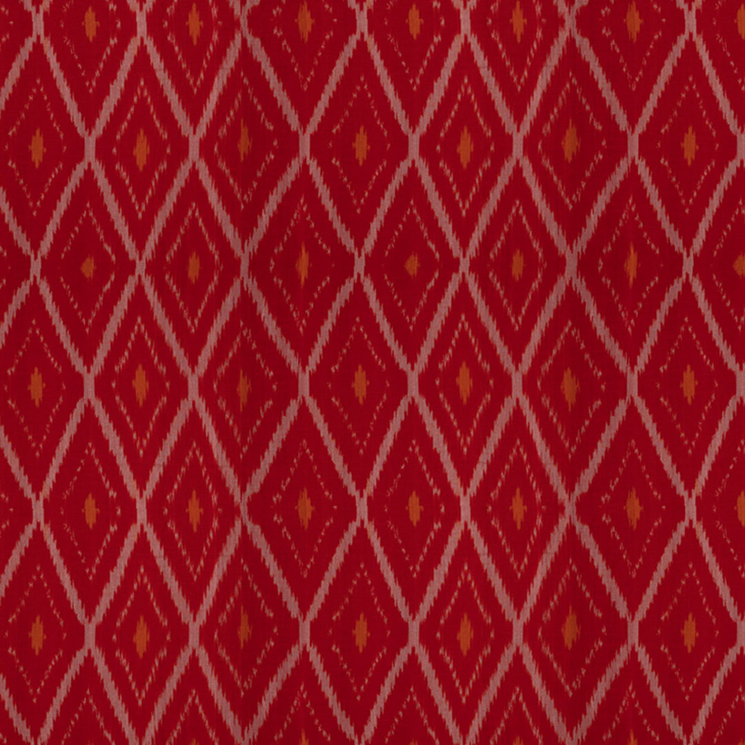 body design of Handwoven Cotton Ikat Saree 