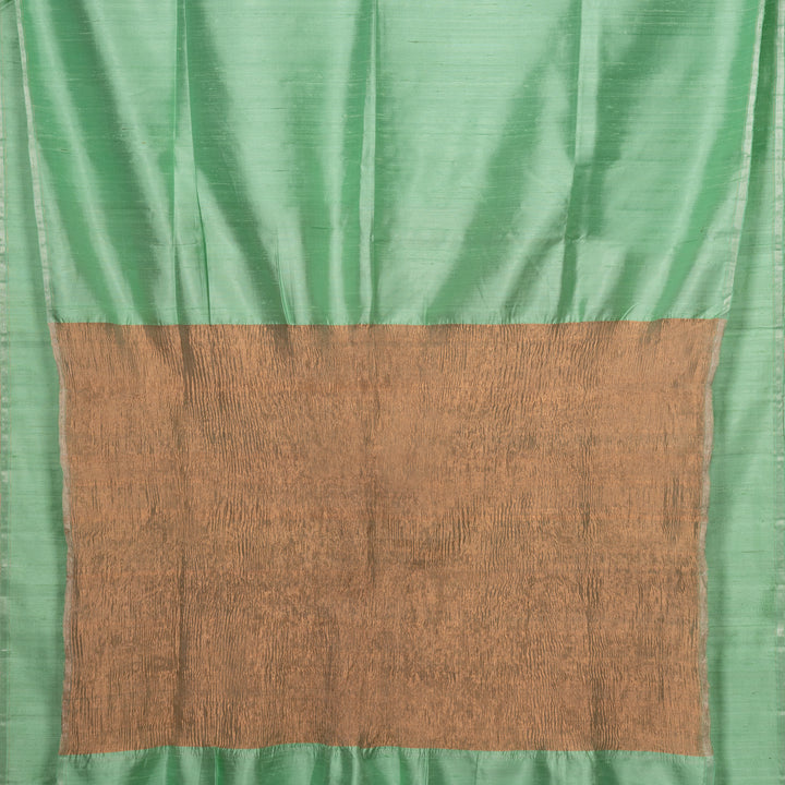 Pallu of  Handwoven Dupion Soft Silk Saree 