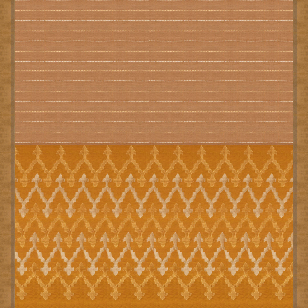 Pallu of Handwoven Silk Cotton Saree 