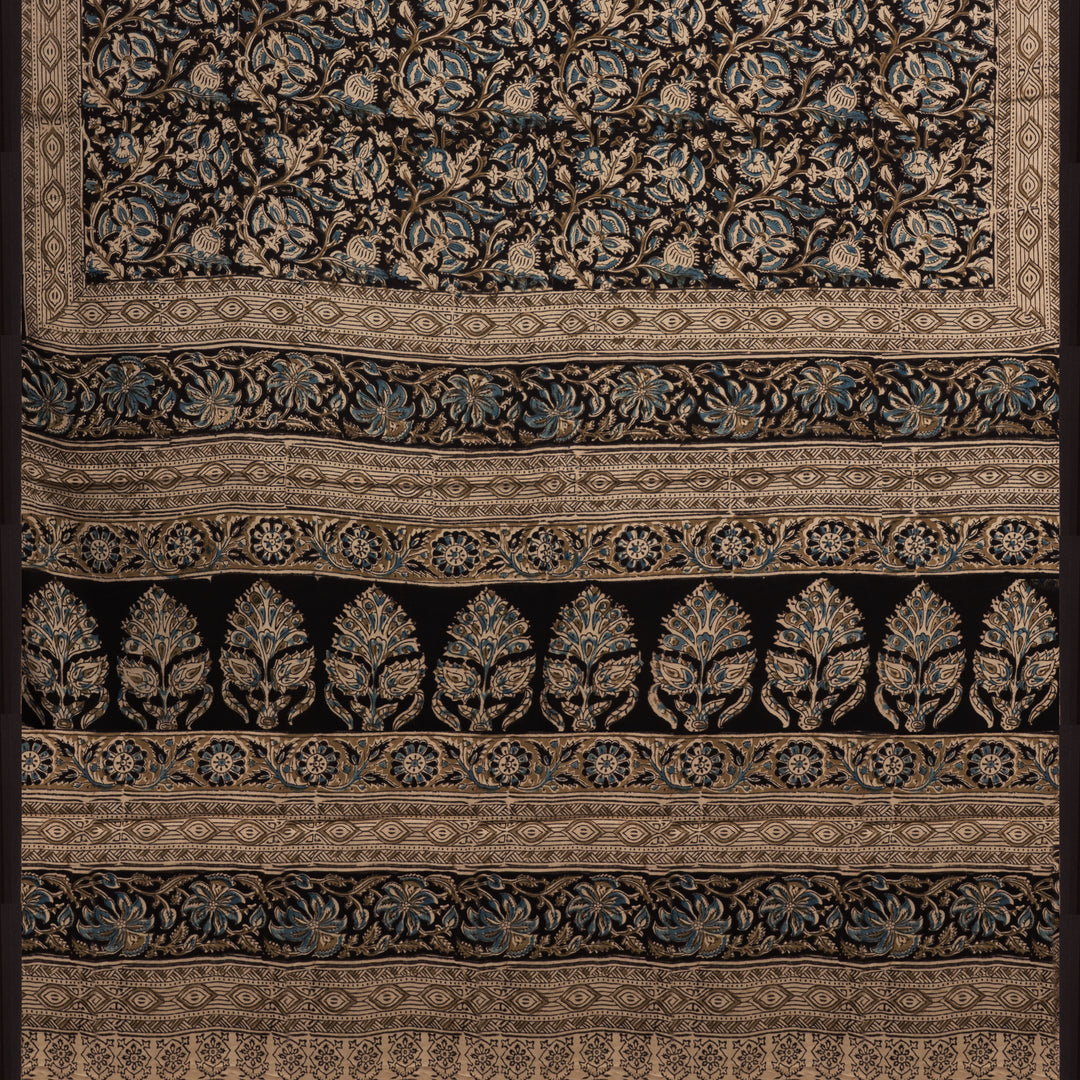 Pallu of Handwoven Modal Silk Saree
