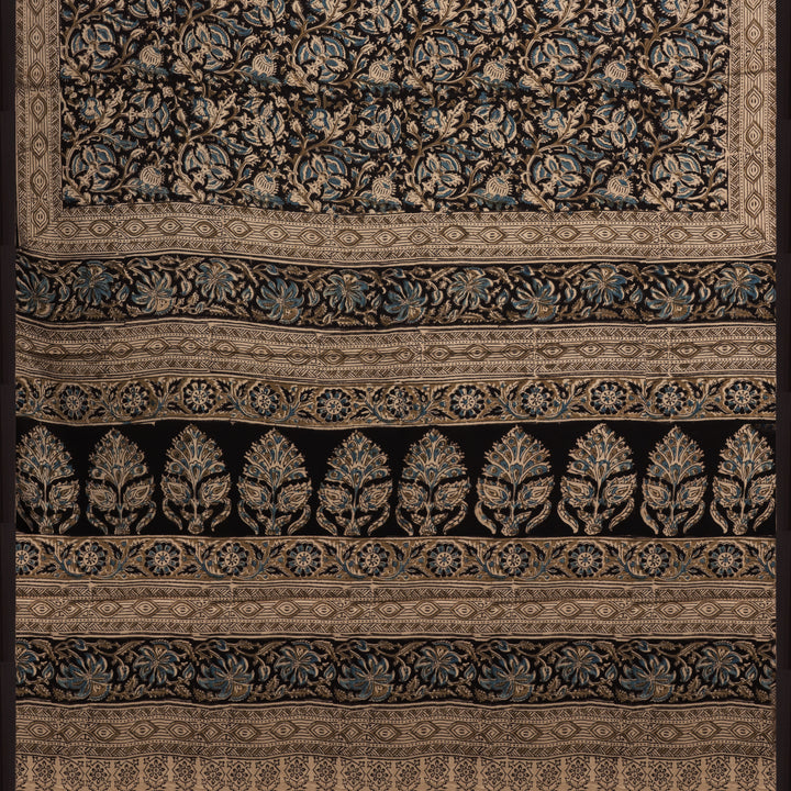 Pallu of Handwoven Modal Silk Saree