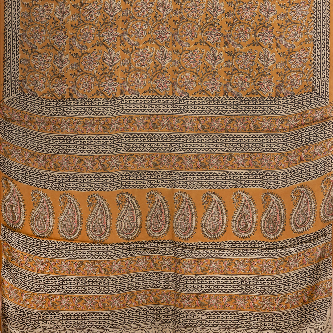 Pallu of Handwoven Modal Silk Saree