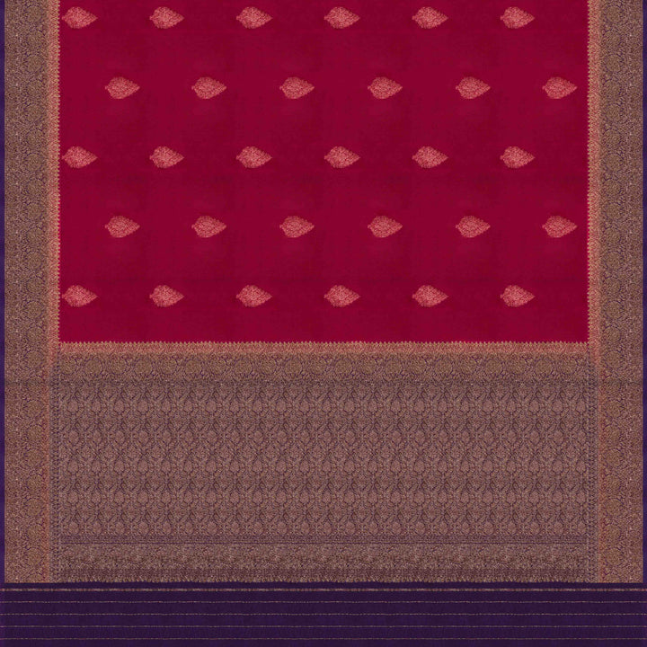 Pallu of Handwoven Banarasi organza silk Saree