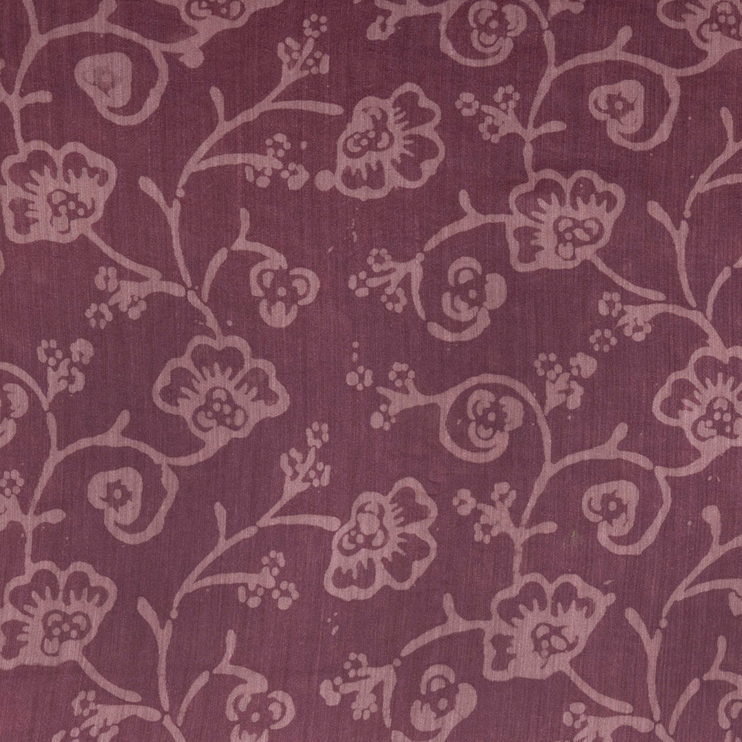 Body design of Handwoven Lavendar Chanderi Silk Saree 