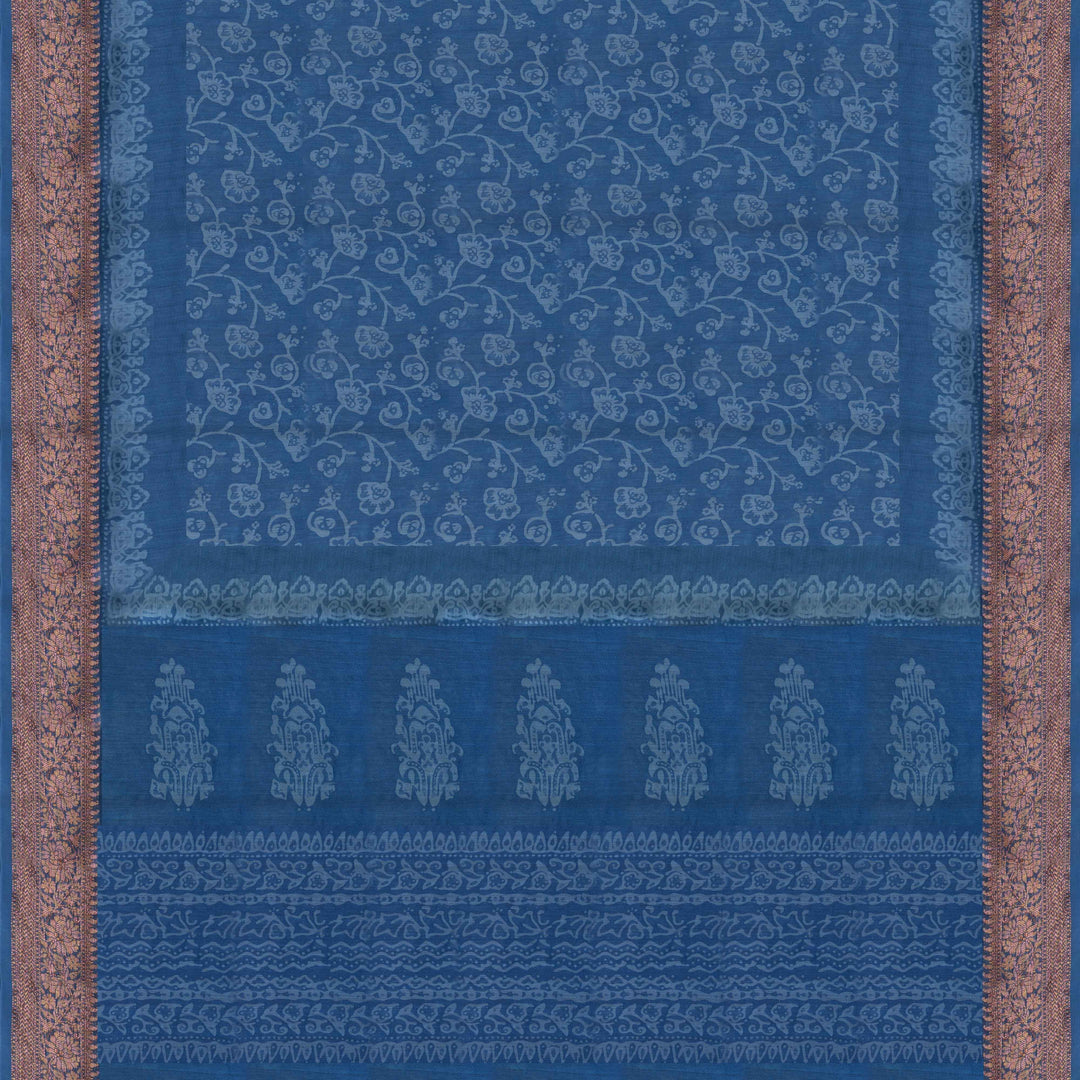Palu of Handwoven Lavendar Chanderi Silk Saree
