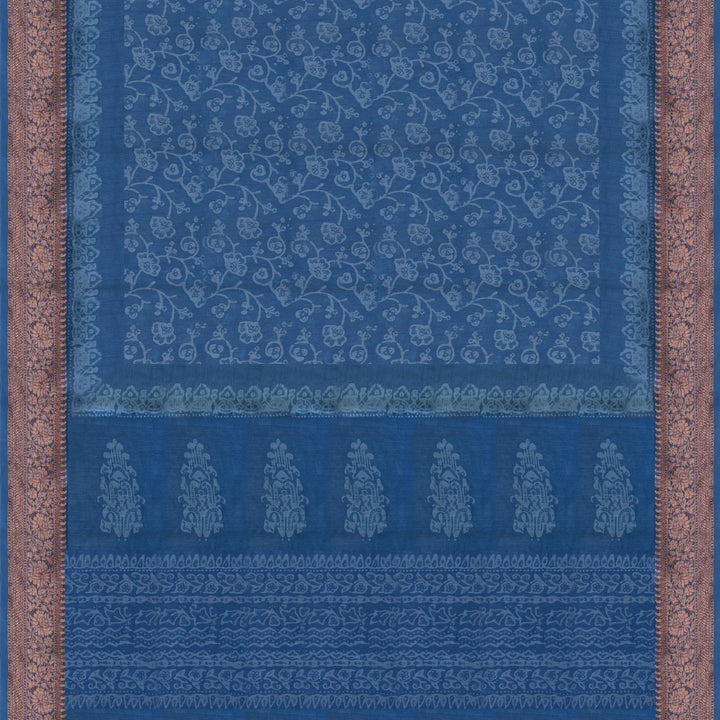 Palu of Handwoven Lavendar Chanderi Silk Saree