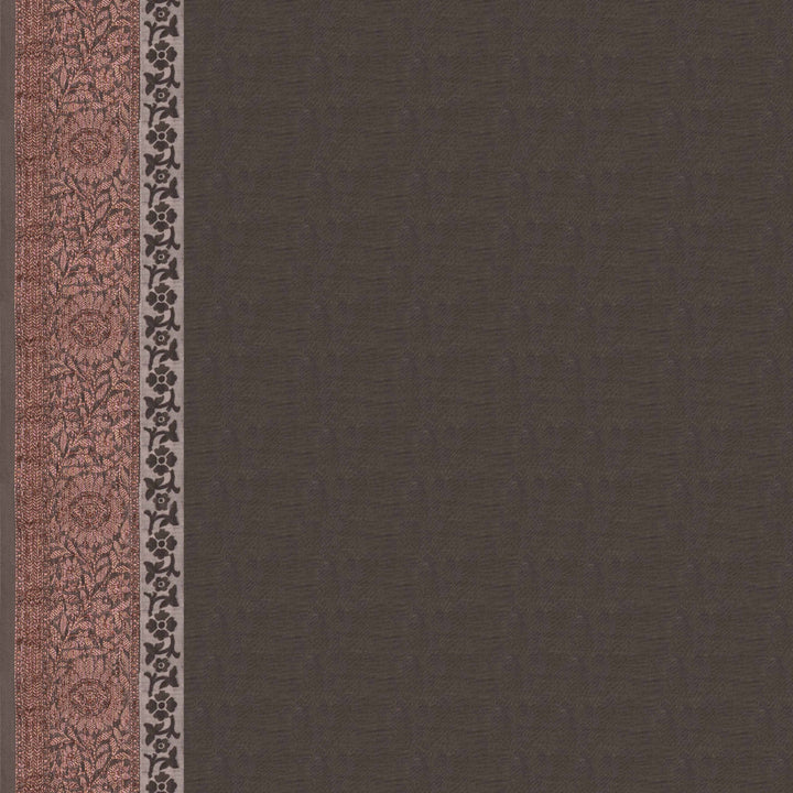 Blouse of Handwoven Grey Chanderi Silk Saree