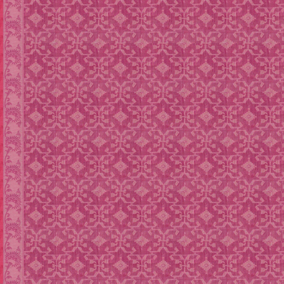 Handwoven Pink South Cotton Saree - 2944T014595DSC