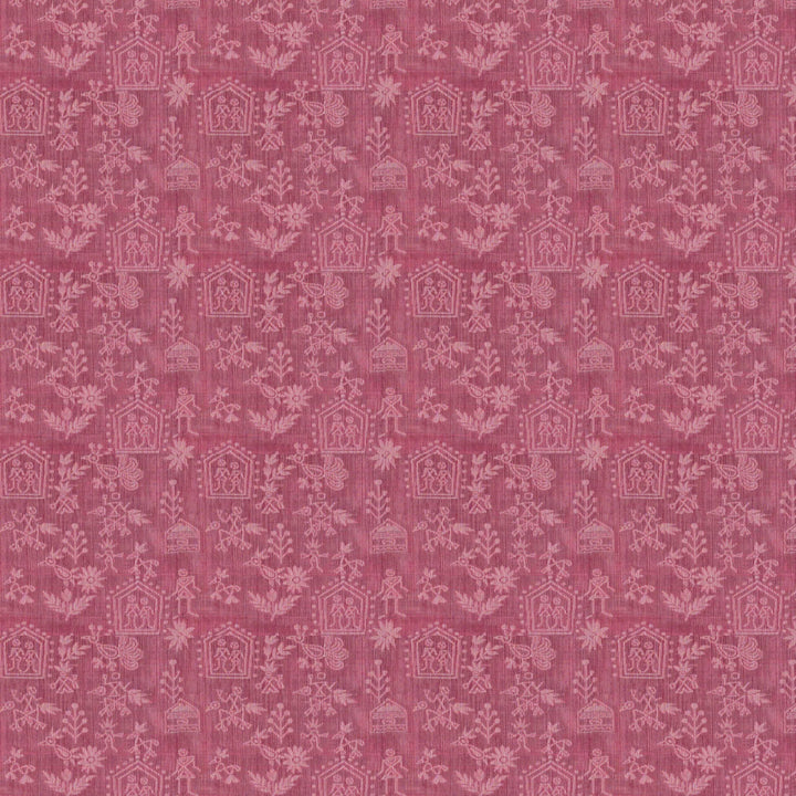 Handwoven Pink South Cotton Saree - 2945T014583DSC