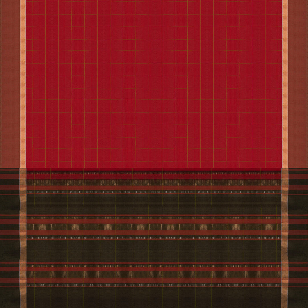 Pallu of Handwoven  Silk Cotton Saree
