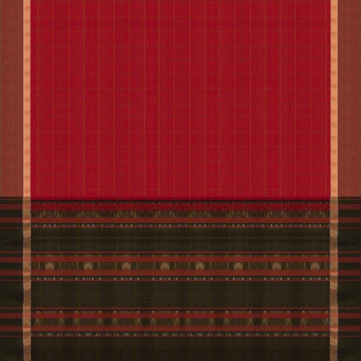 Pallu of Handwoven  Silk Cotton Saree