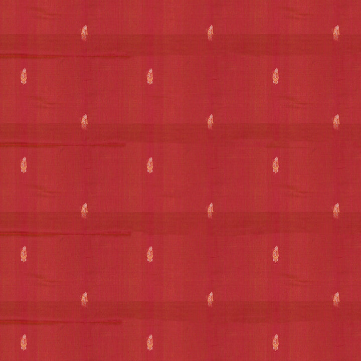 Body design of Handwoven Pink with Orange Silk Cotton Saree