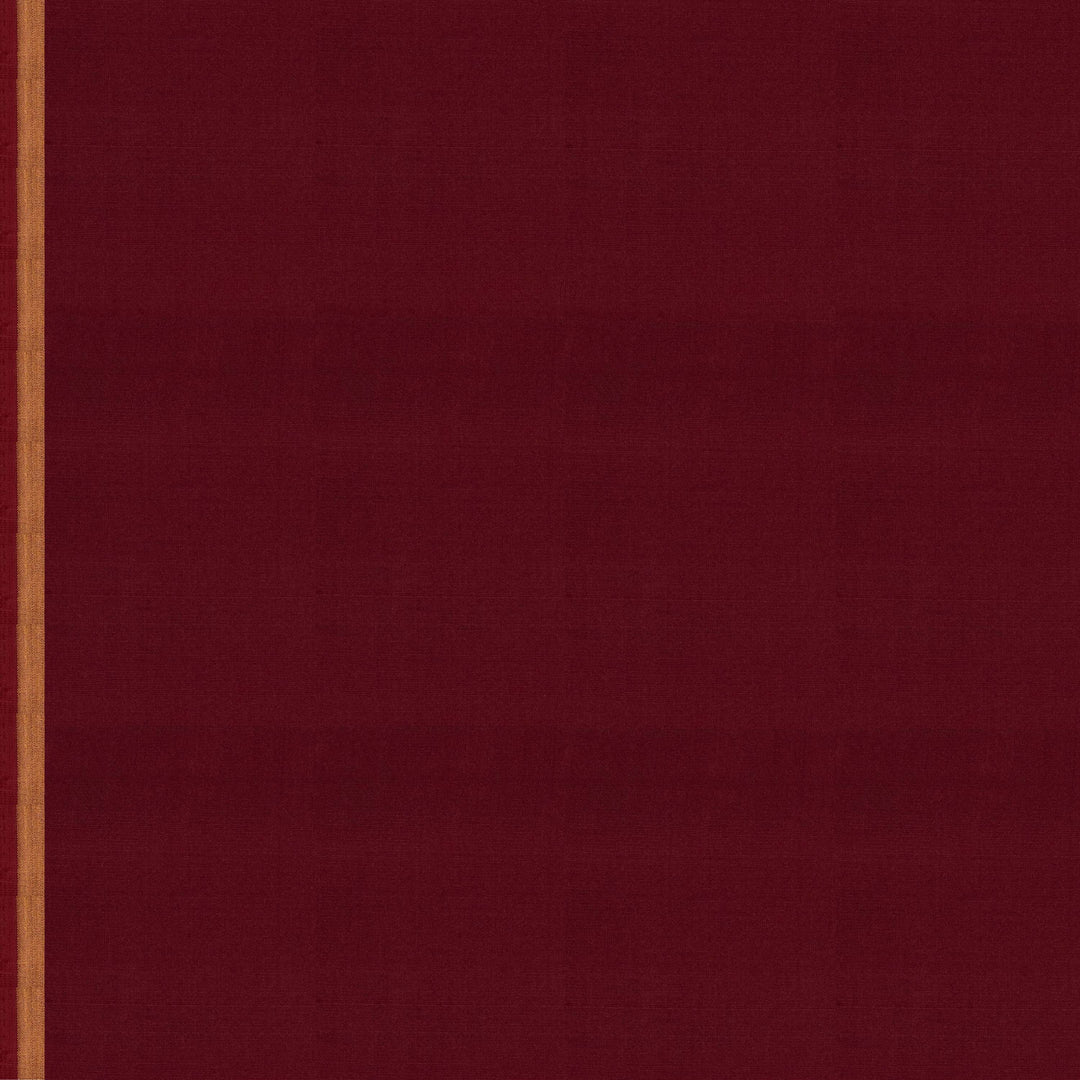 Blouse of Handwoven Maroon Soft silk Saree 