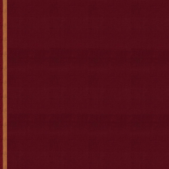 Blouse of Handwoven Maroon Soft silk Saree 