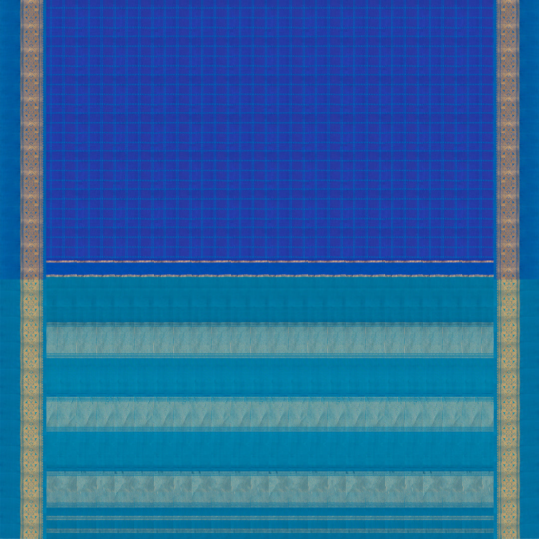 Pallu of Handwoven Kanjivaram Silk Saree