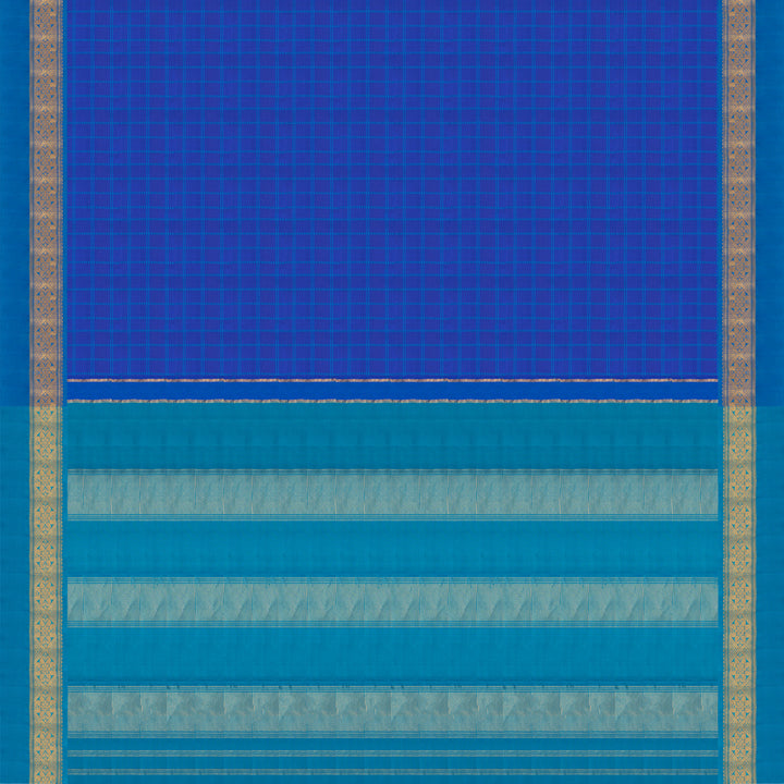 Pallu of Handwoven Kanjivaram Silk Saree