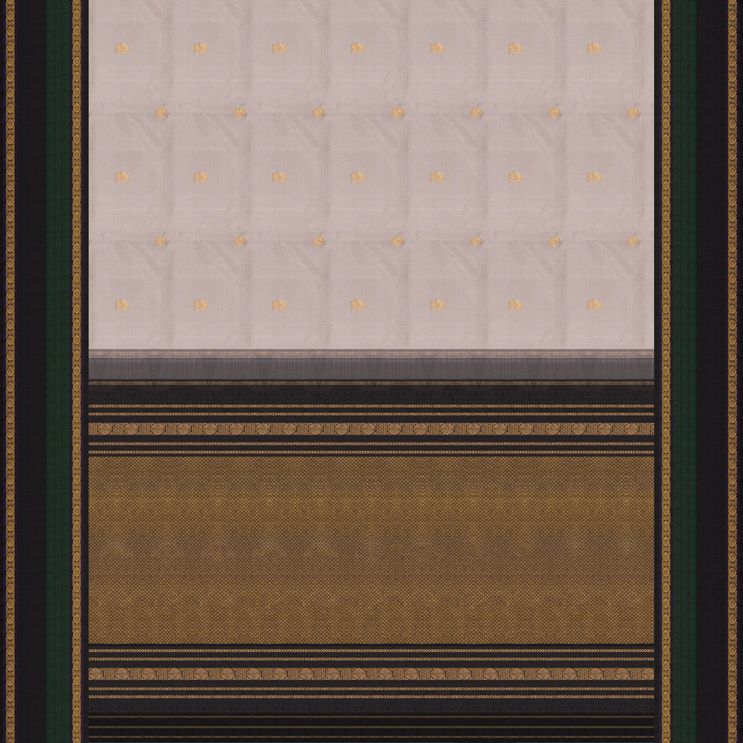 Pallu of  Handwoven Kanjivaram silk Saree