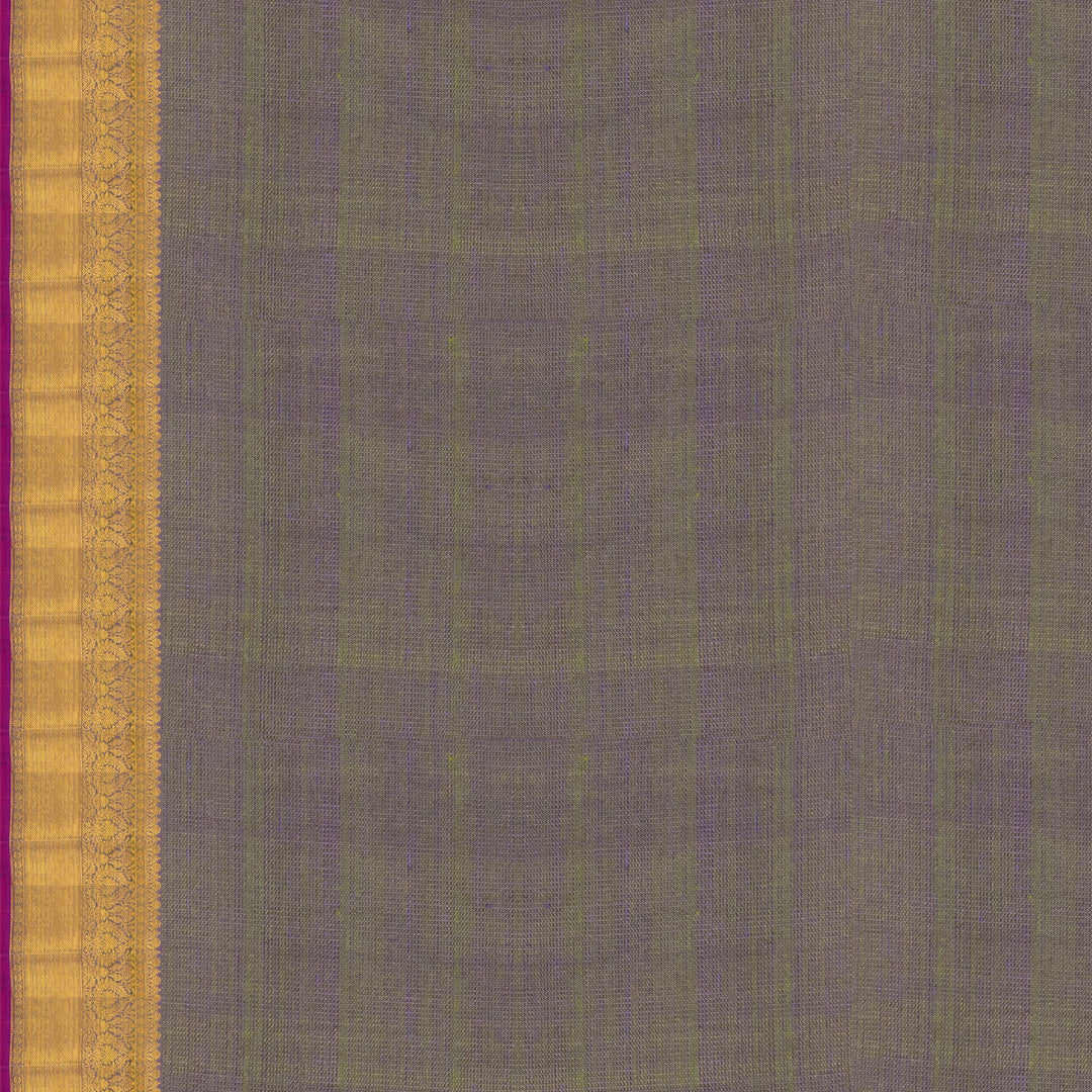 Blouse of Handwoven Purple with Magenta Kanjivaram silk Saree