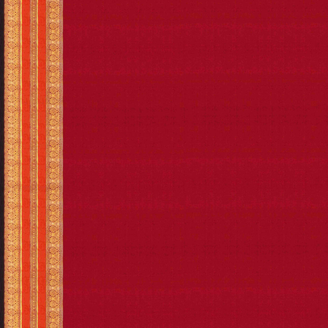 Blouse of  Handwoven Korvai Kanjivaram silk Saree