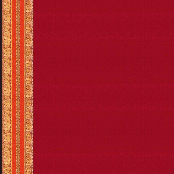 Blouse of  Handwoven Korvai Kanjivaram silk Saree