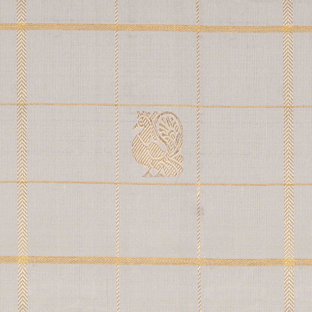 Body desIgn of Handwoven Korvai Kanjivaram silk Saree
