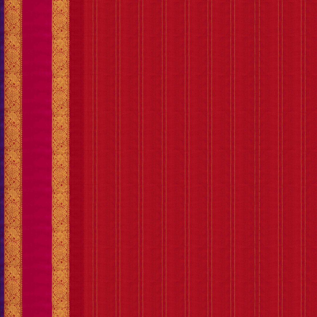 Blouse of  Handwoven Korvai Kanjivaram silk Saree