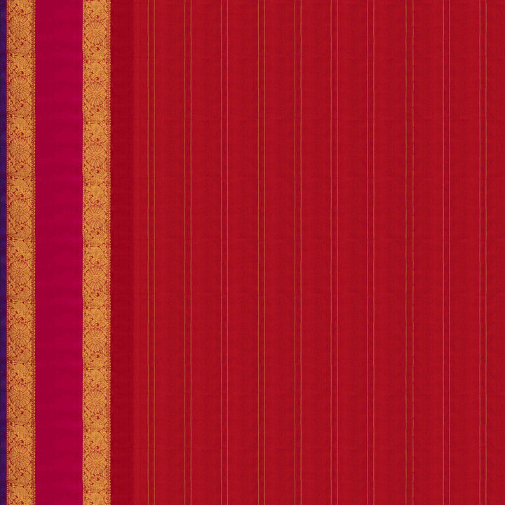 Blouse of  Handwoven Korvai Kanjivaram silk Saree