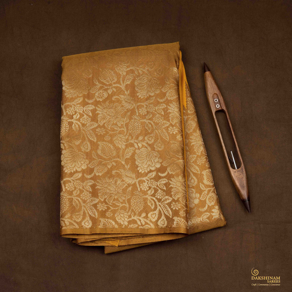 Folded Handwoven Kanjivaram silk Saree