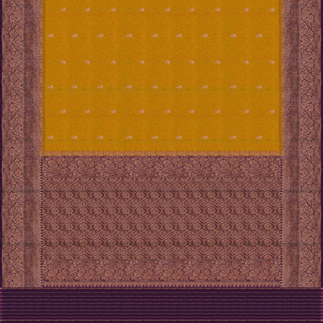 Pallu of Handwoven Banarasi organza silk Saree