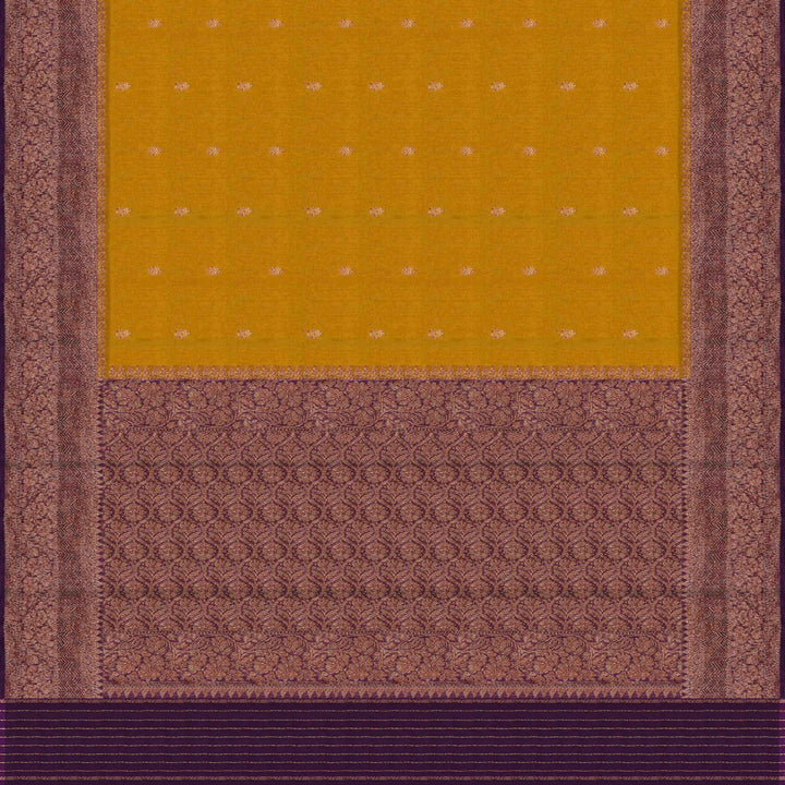 Pallu of Handwoven Banarasi organza silk Saree