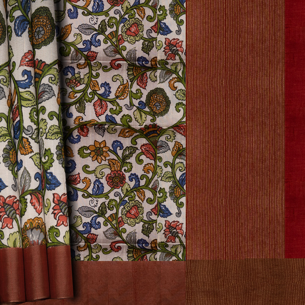 Body design of Handwoven Dupion Soft Silk Saree