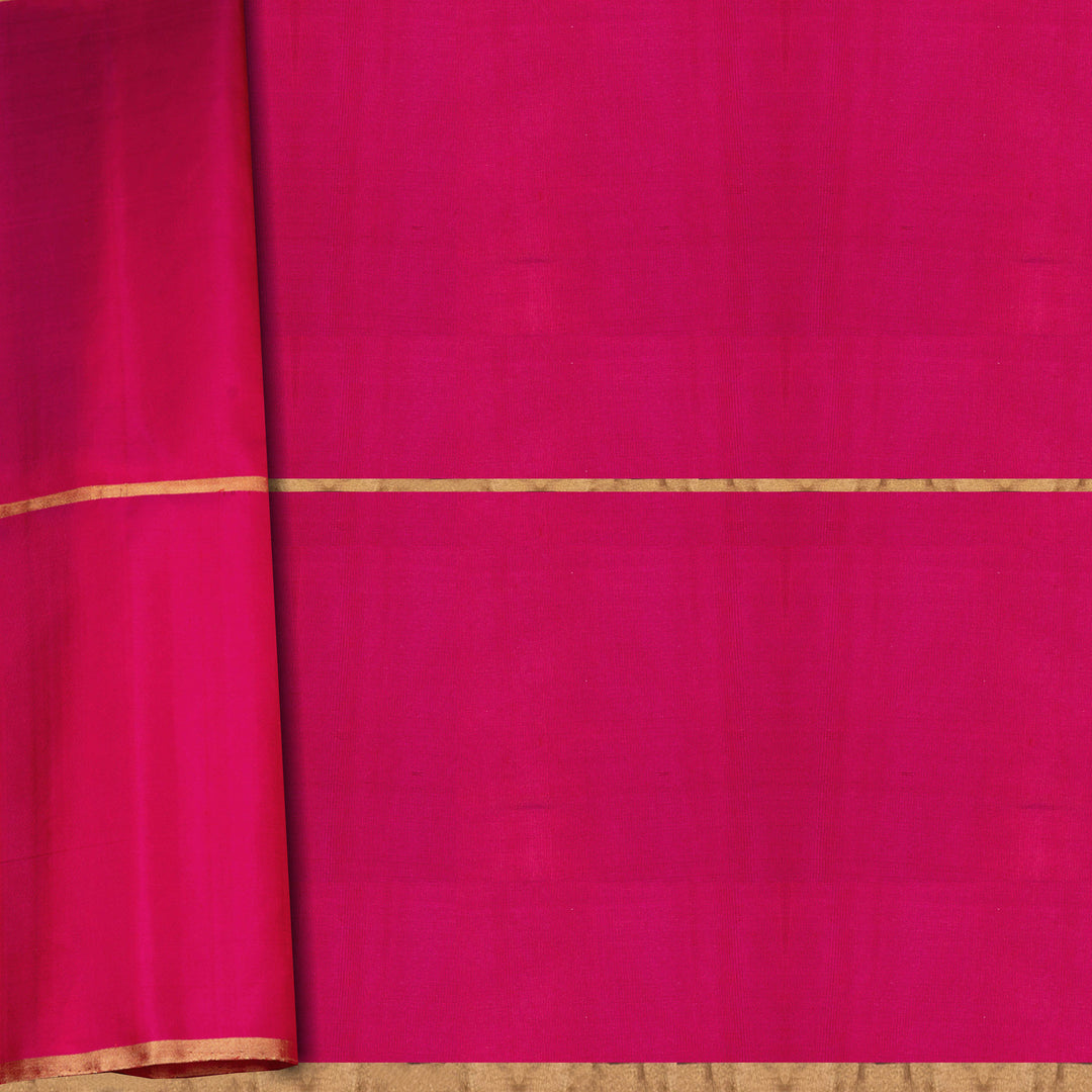 Blouse of Handwoven Multicolor with pink Soft Silk Saree