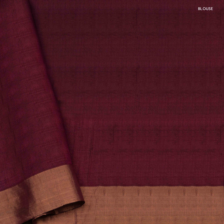Blouse of Handwoven Dupion soft silk Saree