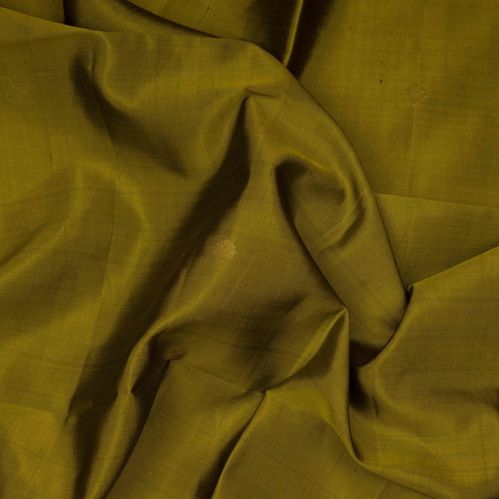 Closeup of Handwoven soft silk Saree