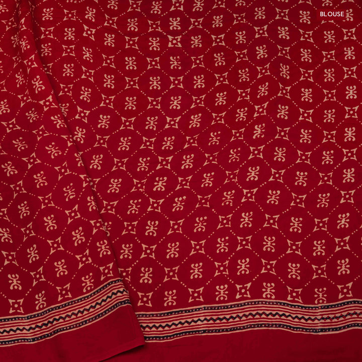 Blouse of  Handwoven Modal Silk Saree