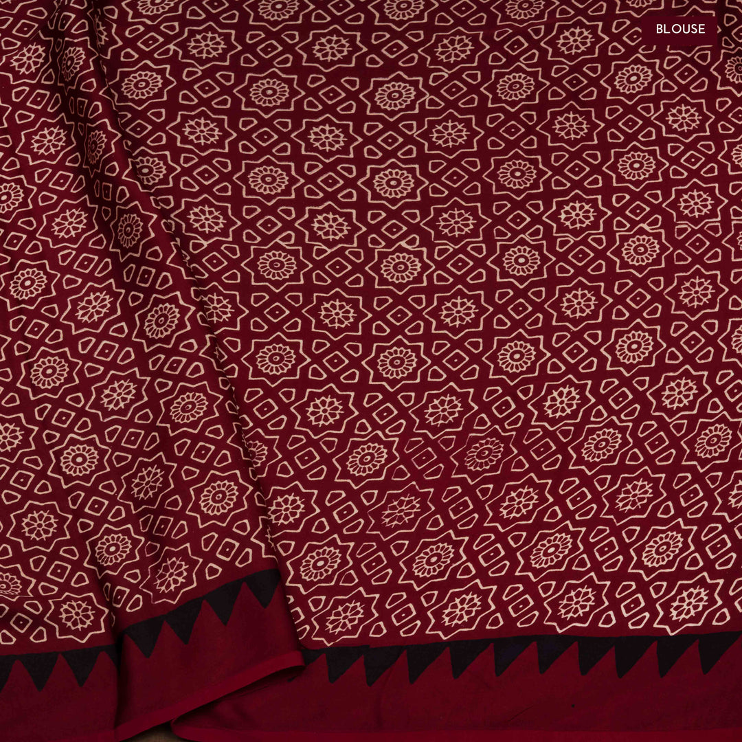 Blouse of  Handwoven  Modal Silk Saree