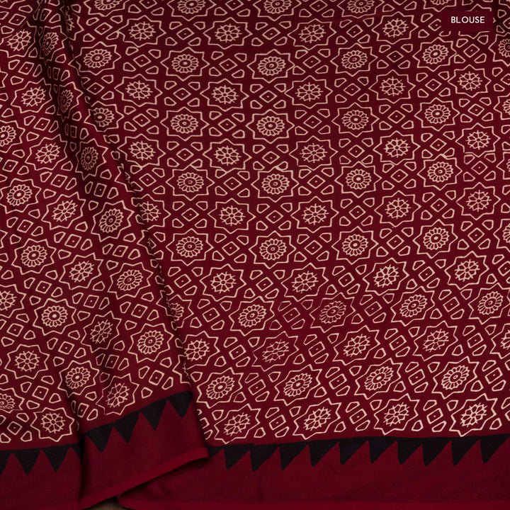 Blouse of  Handwoven  Modal Silk Saree