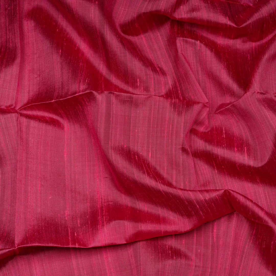 Closeup of  Handwoven Dupion Soft Silk Saree