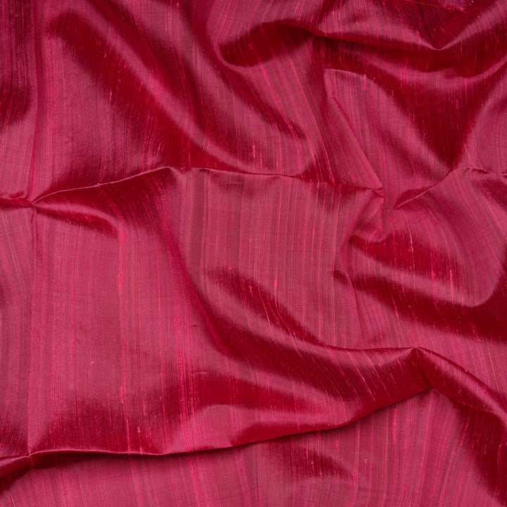 Closeup of  Handwoven Dupion Soft Silk Saree