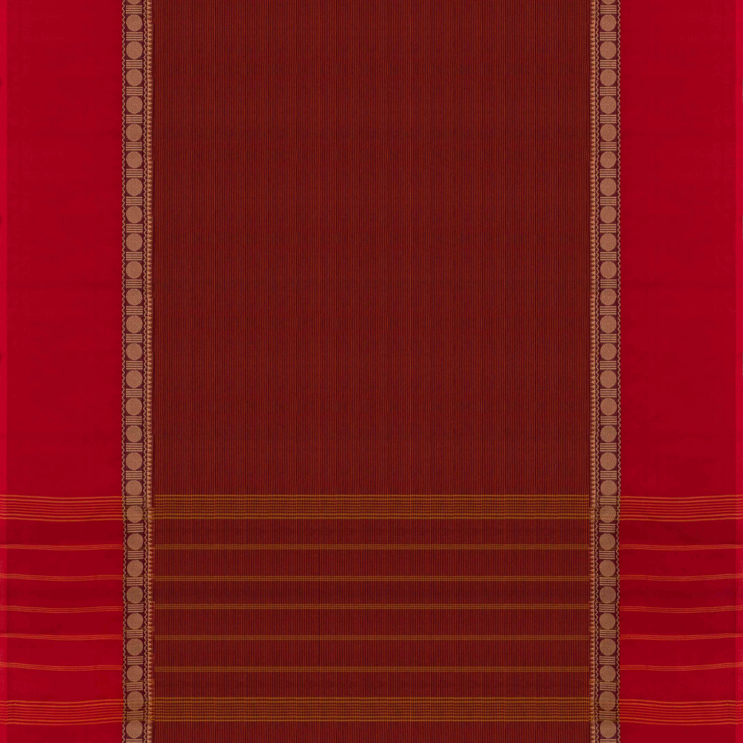 Pallu of Handwoven Chettinad Cotton Saree