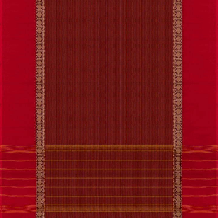 Pallu of Handwoven Chettinad Cotton Saree