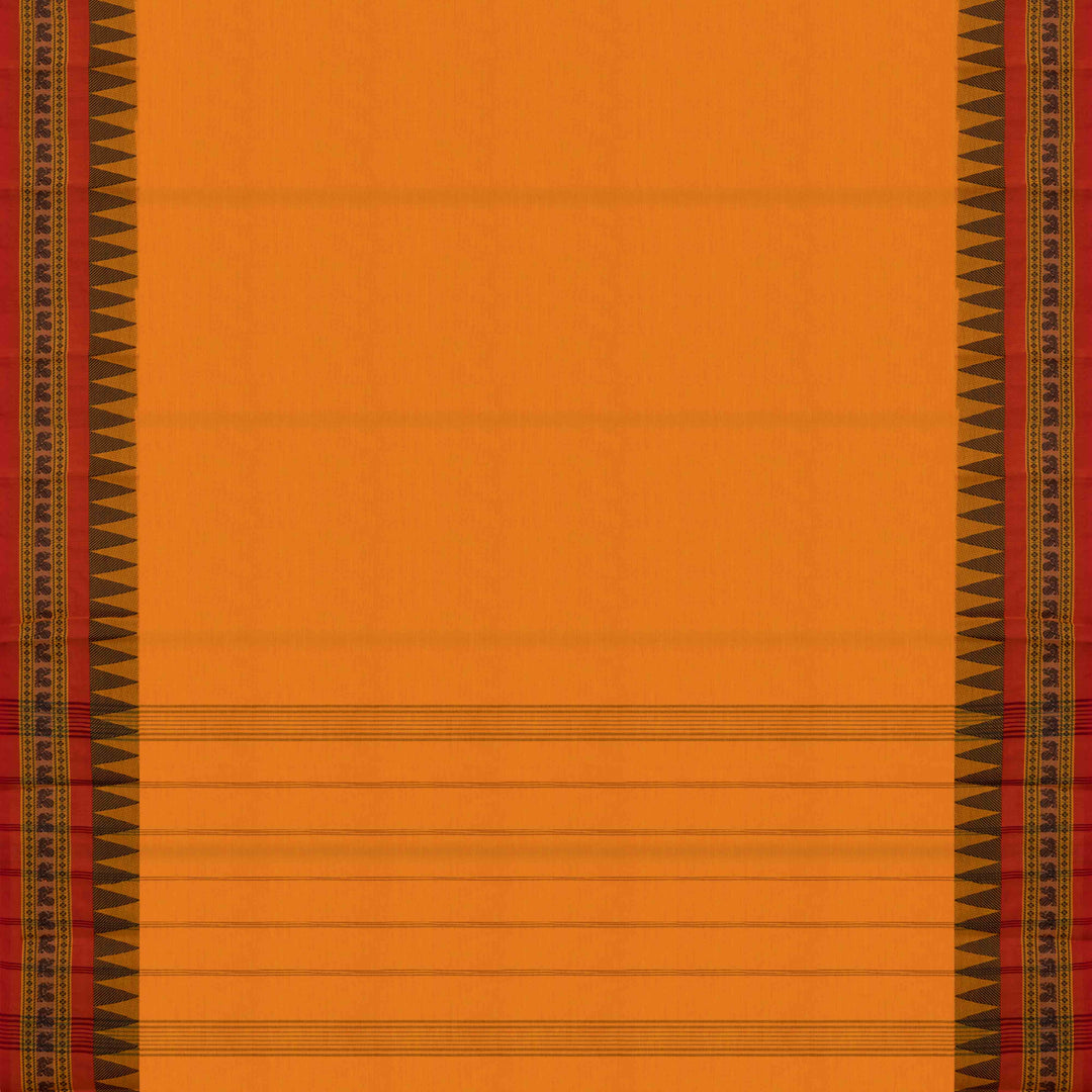 Pallu of Handwoven Chettinad Cotton Saree