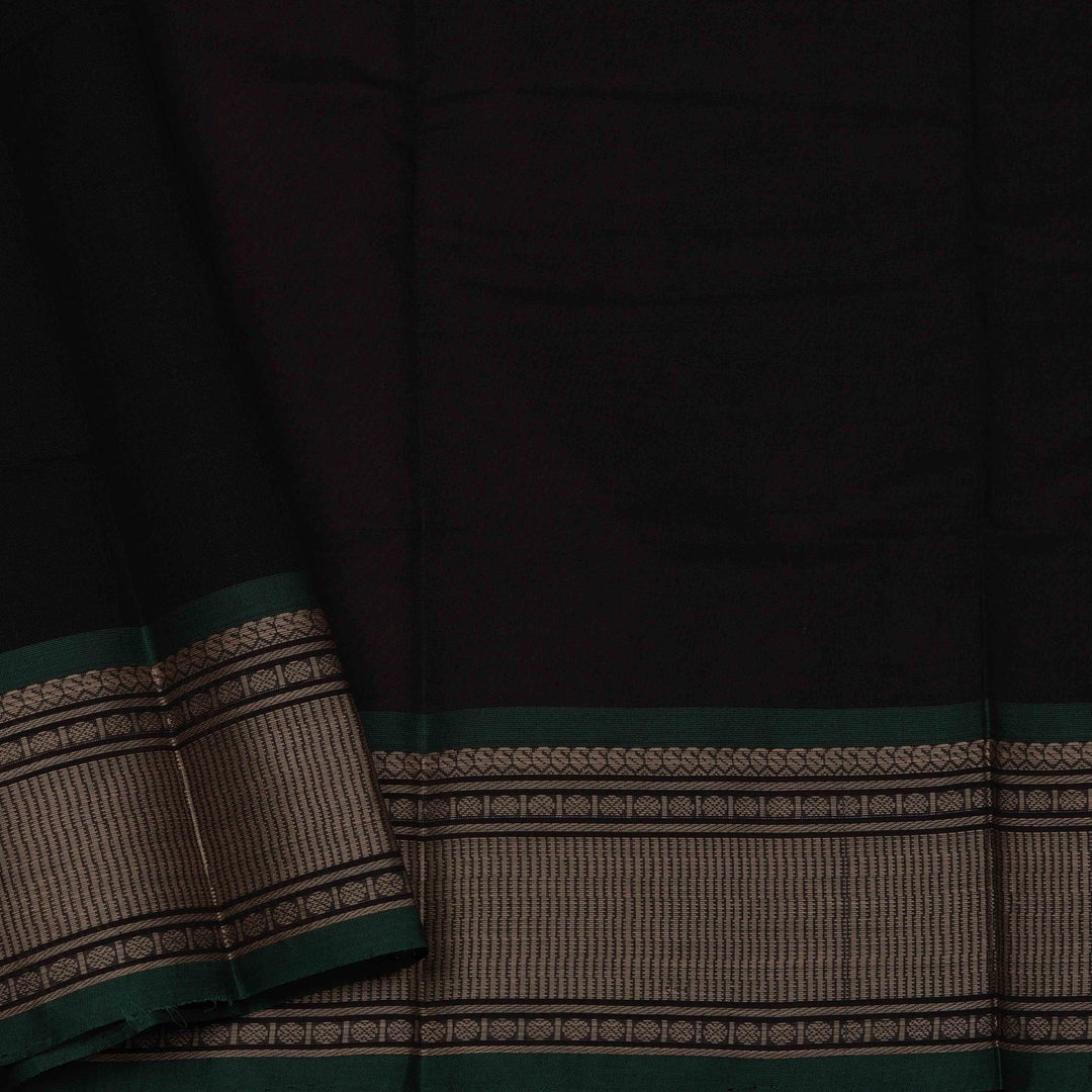 Body design of  Handwoven Checks Kanjivaram Cotton Saree