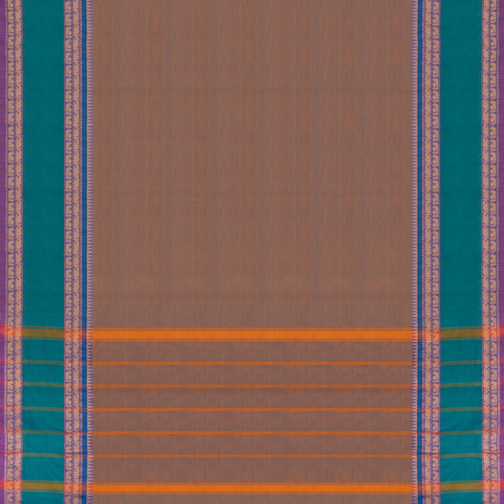 Pallu of Handwoven Chettinad Cotton Saree