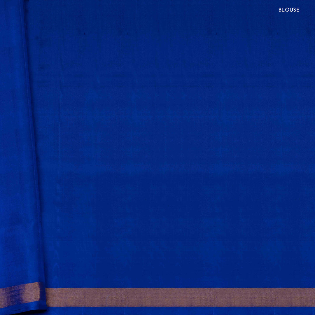 Blouse of Handwoven green ikkat cotton Saree