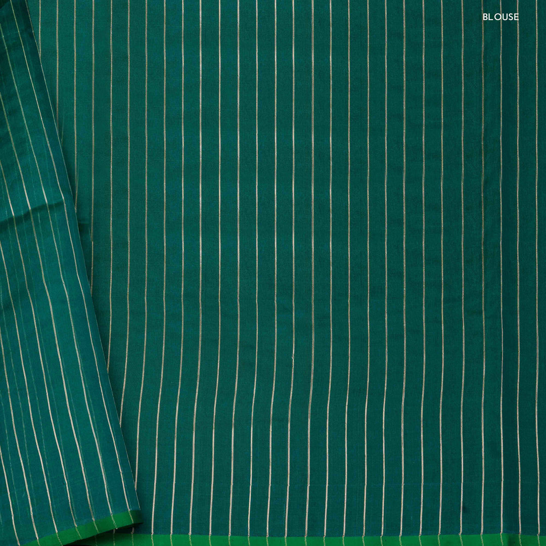 Blouse of Handwoven kora silk Saree