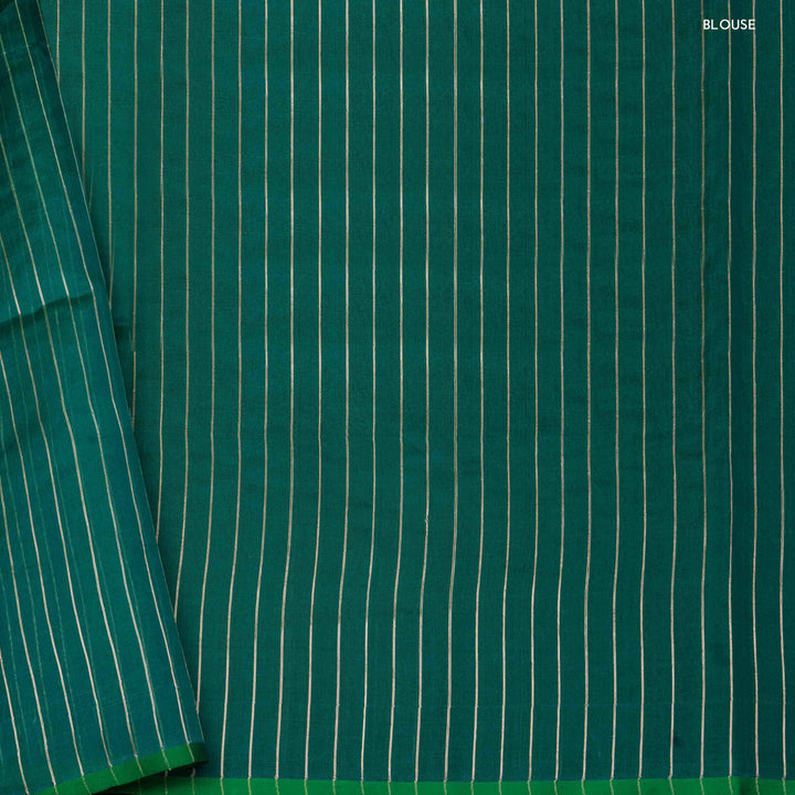 Blouse of Handwoven kora silk Saree