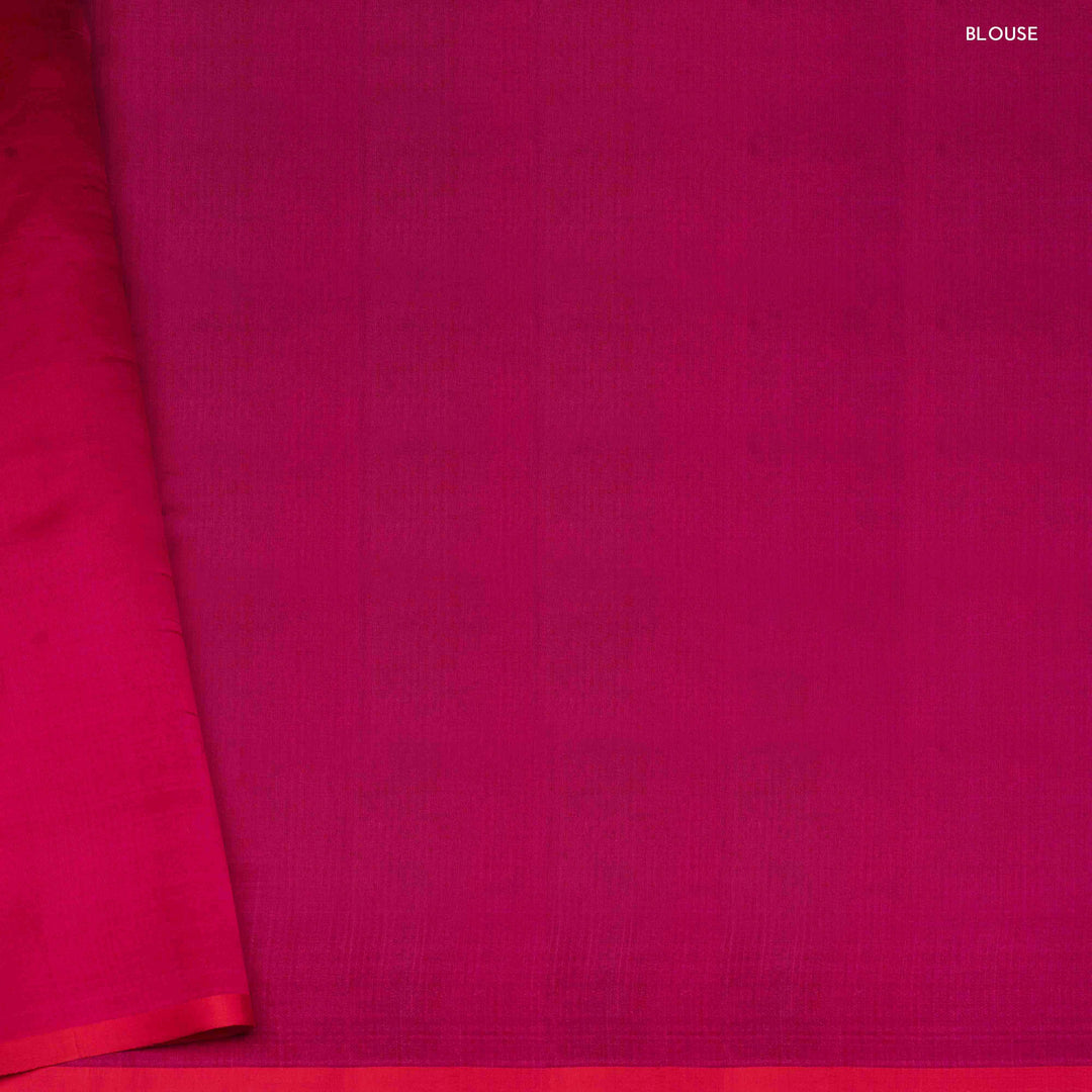 Blouse of  Handwoven pink banarasi kora silk Saree