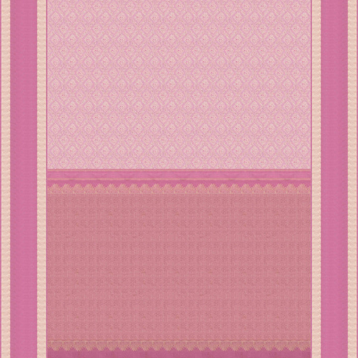 Patterned fabric with pink and beige colors